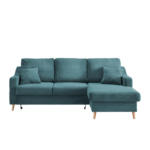 Möbelix Ecksofa mit Schlaffunktion Valentina Petrol