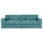 M&ouml;belix Bigsofa Manolis B: 260 cm Petrol Cord