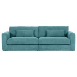 Bigsofa Manolis B: 260 cm Petrol Cord