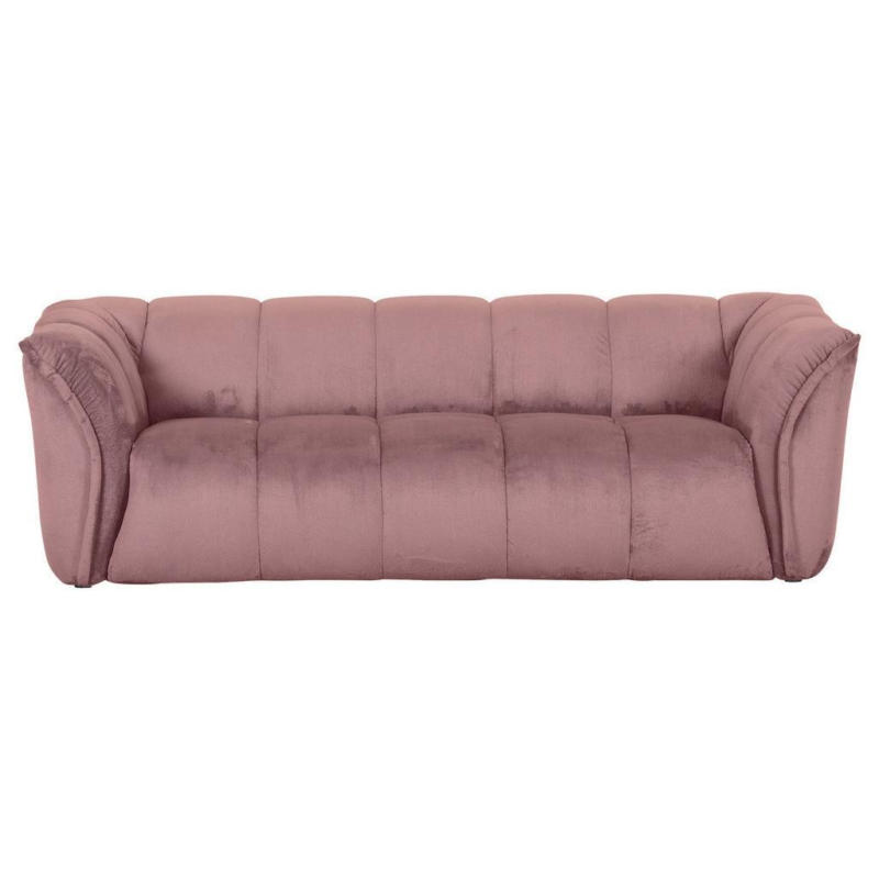 Bigsofa Sabea B: 220 cm Rosa Plüsch