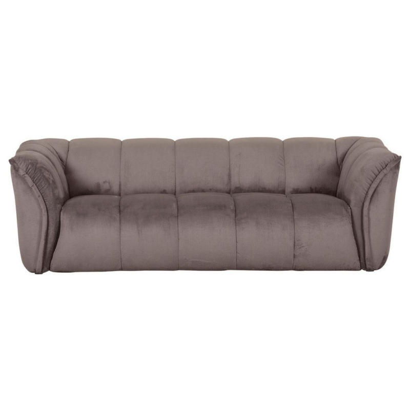 Bigsofa Sabea B: 220 cm Schlammfarben Plüsch