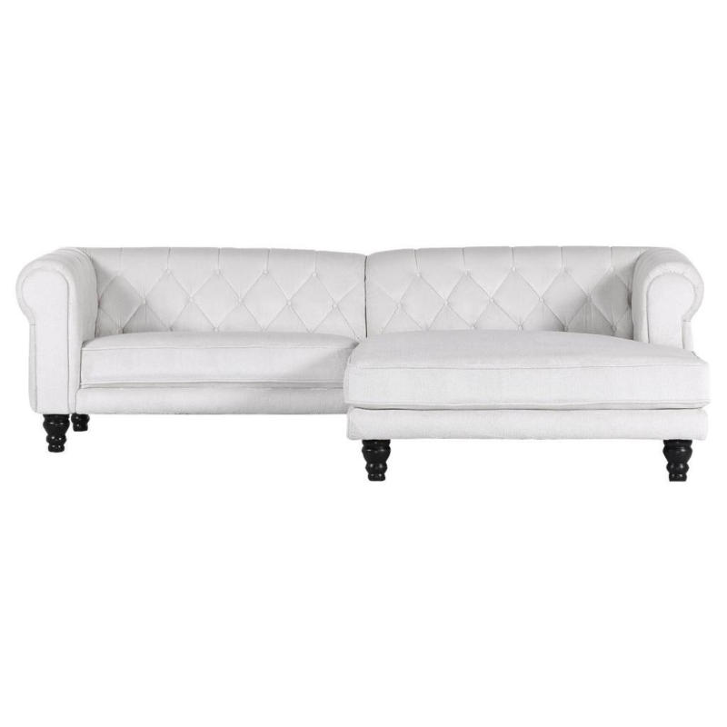 Ecksofa Jonte Weiß S: 260x160 cm