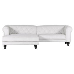 Ecksofa Jonte Weiß S: 160x260 cm