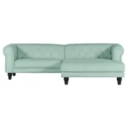 Ecksofa Jonte Mintgrün S: 260x160 cm