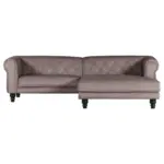 Möbelix Ecksofa Jonte Schlammfarben S: 260x160 cm