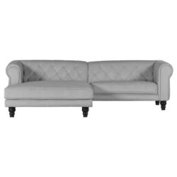 Ecksofa Jonte Grau S: 160x260 cm