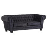 Möbelix Chesterfield-Sofa Slopes Anthrazit B: 203 cm