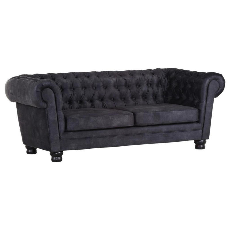 Chesterfield-Sofa Slopes Anthrazit B: 203 cm