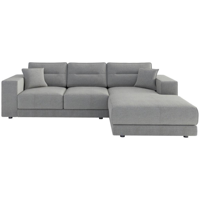 Ecksofa Verona Hellgrau S: 272x195 cm