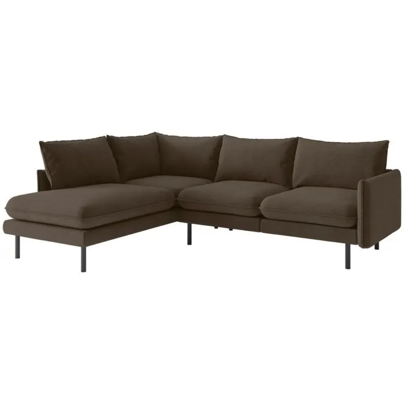 Ecksofa Samos Braun S: 204x267 cm