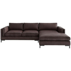 Ecksofa Packo Dunkelbraun S: 265x160 cm