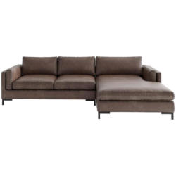 Ecksofa Packo Braun S: 265x160 cm