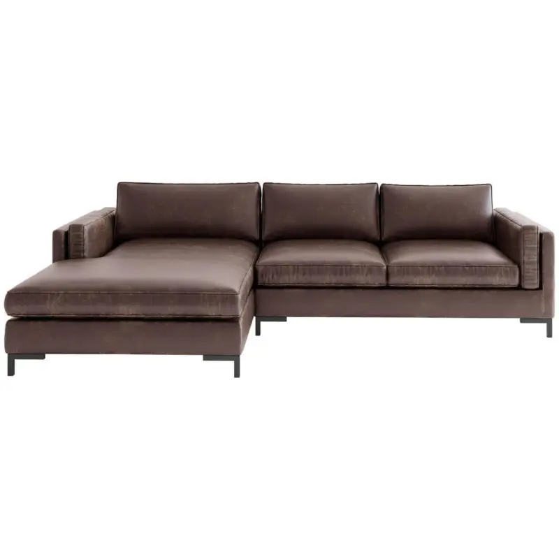 Ecksofa Packo Dunkelbraun S: 160x265 cm