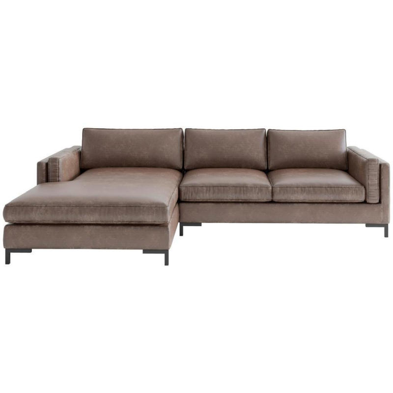 Ecksofa Packo Rotbraun S: 160x265 cm