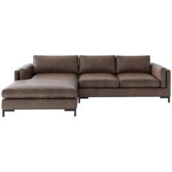 Ecksofa Packo Braun S: 160x265 cm