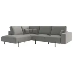 Ecksofa Celaya Hellbraun S: 223x280 cm
