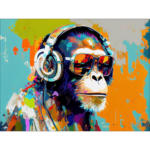 Möbelix Leinwandbild Animals With Headphones I 116x84 cm