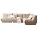M&ouml;belix Ecksofa Giselle Taupe Cord