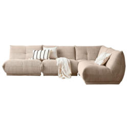 Ecksofa Giselle Taupe Cord