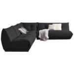 Möbelix Ecksofa Giselle Schwarz S: 315x285 cm