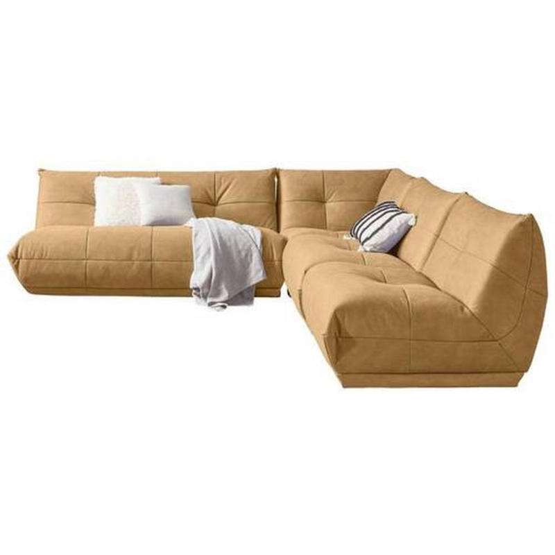 Ecksofa Giselle Hellbraun S: 285x315 cm