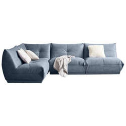 Ecksofa Giselle Blaugrau S: 210x315 cm