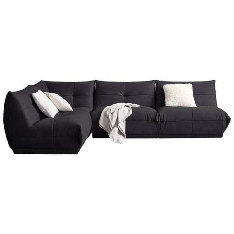 Ecksofa Giselle Schwarz S: 210x315 cm