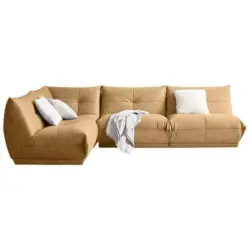Ecksofa Giselle Hellbraun