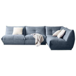 Ecksofa Giselle Blaugrau