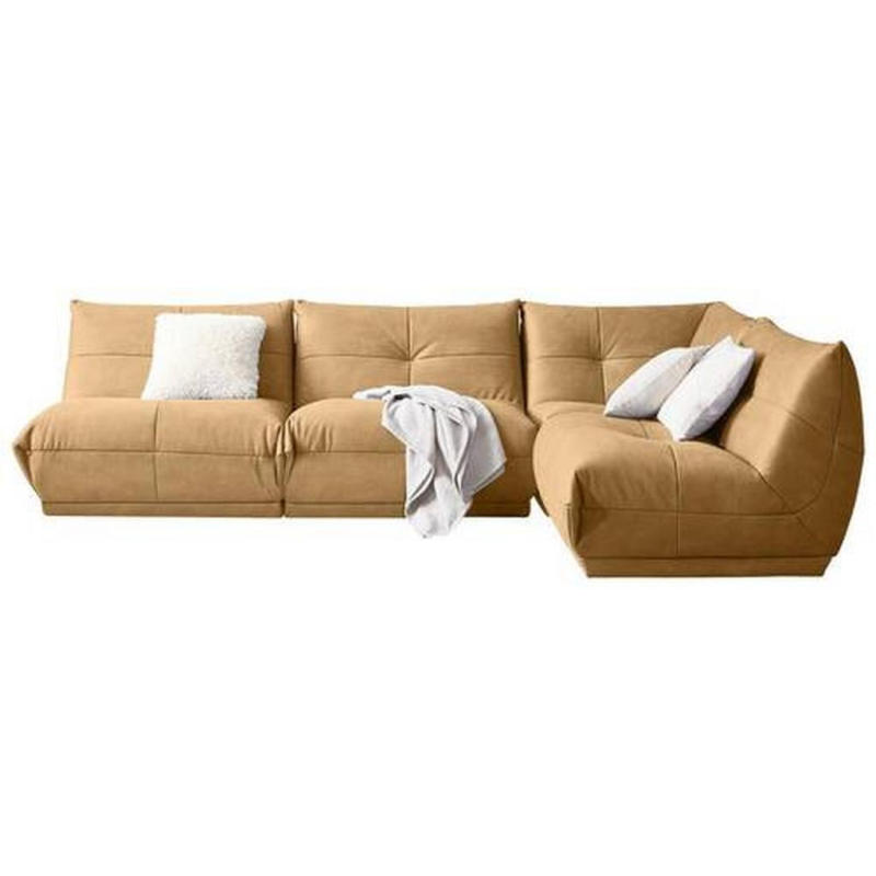 Ecksofa Giselle Hellbraun S: 315x210 cm