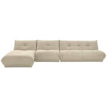 Möbelix Ecksofa Giselle Creme S: 185x390 cm