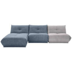 Ecksofa Giselle Blaugrau/grau S: 185x315 Cm