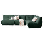 Möbelix Ecksofa Giselle Dunkelgrün S: 315x210 cm