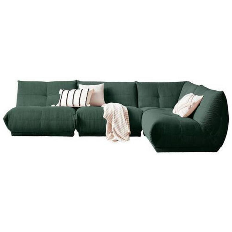 Ecksofa Giselle Dunkelgrün S: 315x210 cm