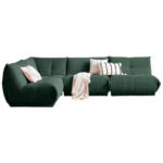 Möbelix Ecksofa Giselle Dunkelgrün S: 210x315 cm