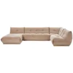 M&ouml;belix Wohnlandschaft Giselle Taupe Cord