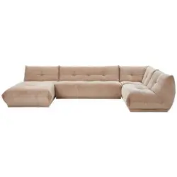 Wohnlandschaft Giselle Taupe Cord