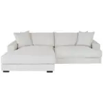 Möbelix Ecksofa Pelle mit Kissen Beige Nosagunterfederung