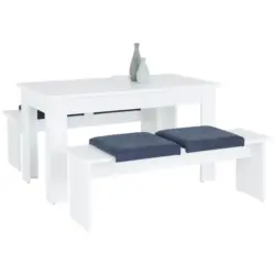 Essgruppe Paris Pan 01 3-teilig Dekor Weiß