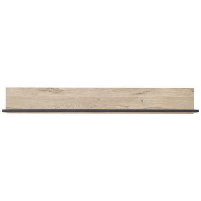 Wandboard Ruben B: 160 Cm Schwarz/eiche Dekor