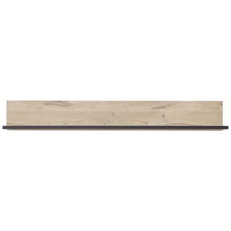 Wandboard Ruben B: 160 Cm Schwarz/eiche Dekor