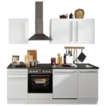 M&ouml;belix Einbauk&uuml;che K&uuml;chenblock M&ouml;belix Jazz 8 Wei&szlig; B: 220 cm