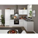 M&ouml;belix Einbauk&uuml;che Eckk&uuml;che M&ouml;belix Jazz 8 280 Wei&szlig; S: 280x175 cm