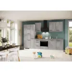 Möbelix Einbauküche Küchenblock Möbelix Ip120 Weiß/Grau B: 310 cm