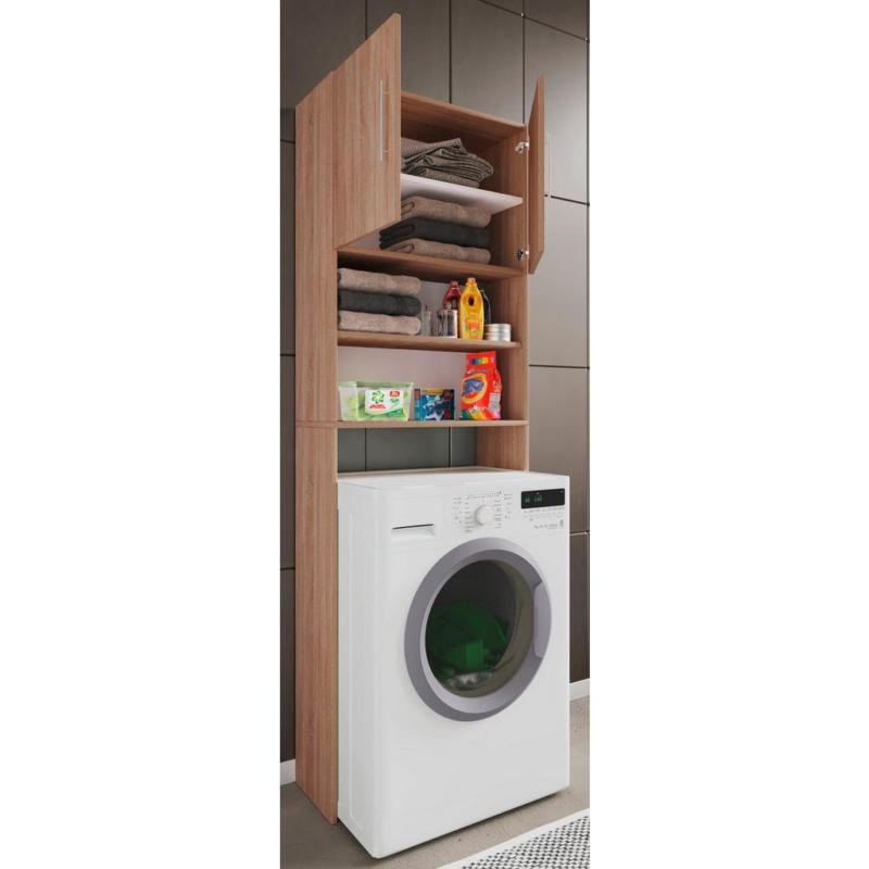 Waschmaschinenschrank Jutas Sonoma Eiche B: 64 Cm