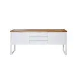Möbelix Sideboard Loop Sb 180 Eichefarben/Weiß B: 180 cm