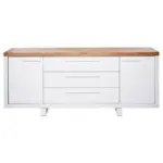 Möbelix Sideboard 180 cm Scope Sb 180 Weiß Kerneiche Dekor