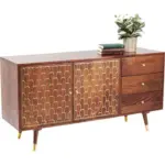 Möbelix Sideboard 145 Cm, Muskat, Mangoholz Massiv