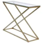 Möbelix Konsolentisch Xtra Console Goldfarben/klar B: 30 Cm
