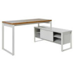 Möbelix Schreibtisch B 120cm H 76cm Loop D 145 E, Weiß